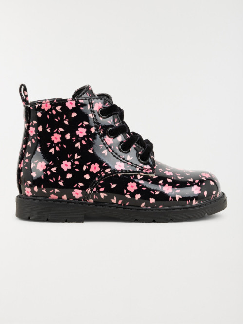 Bottines vernies fleuries fille (20-23)