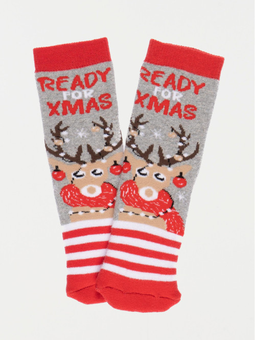 Chaussettes de Noël imprimées enfant