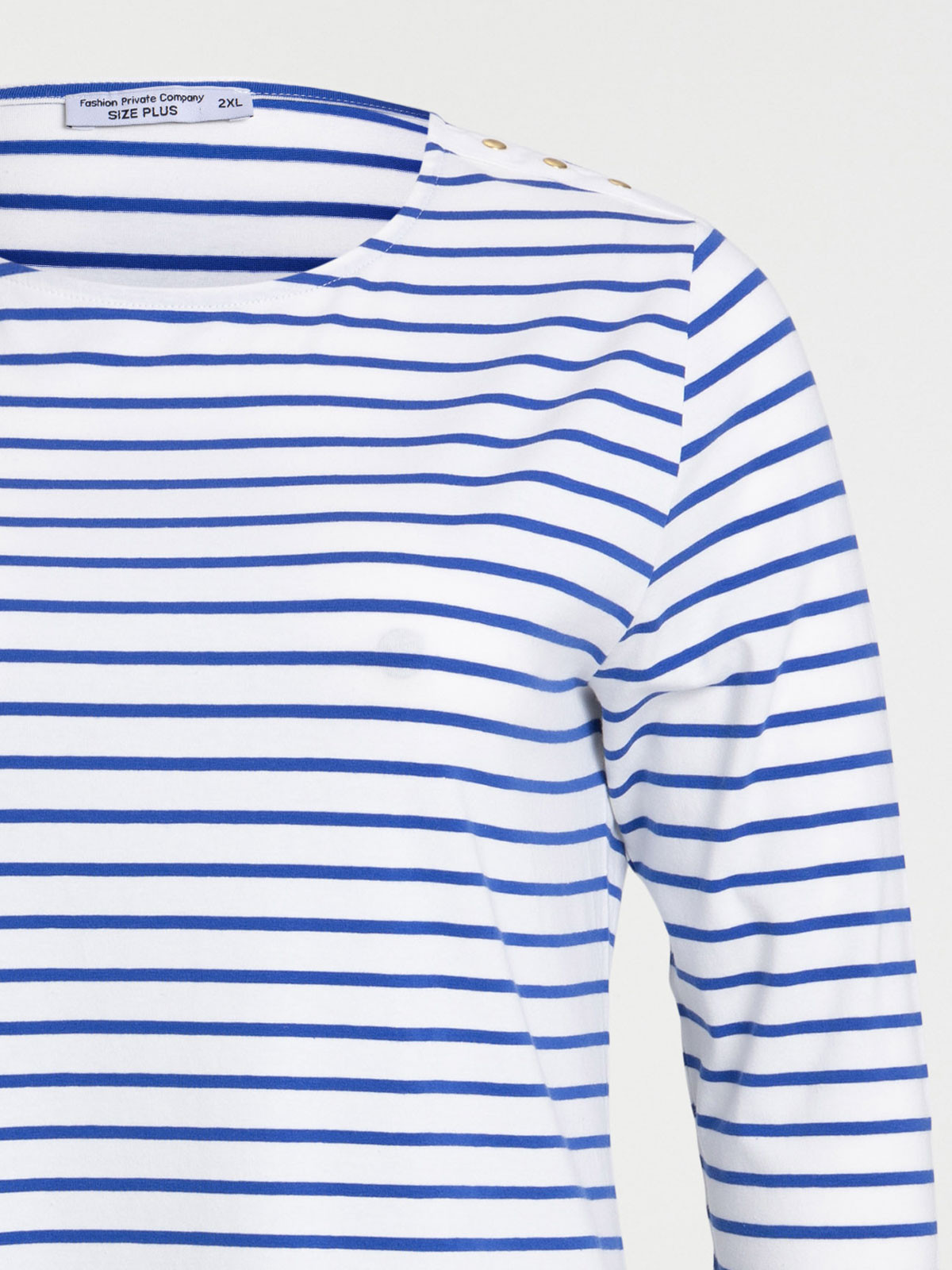 Tee-shirt rayé grande taille femme