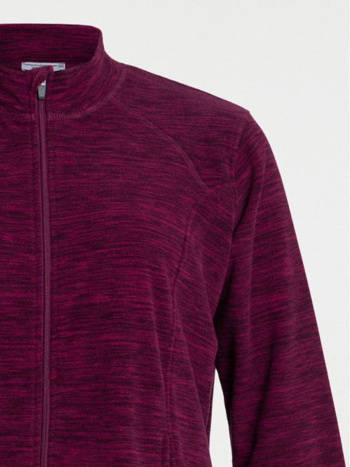 Polaire zippé grande taille femme fushia