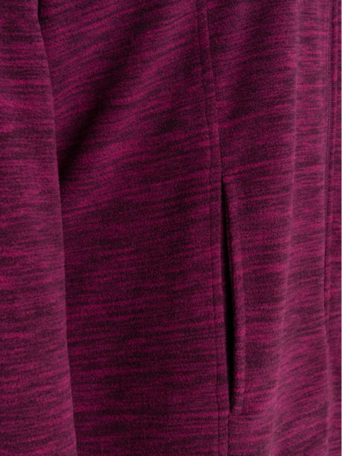 Polaire zippé grande taille femme fushia
