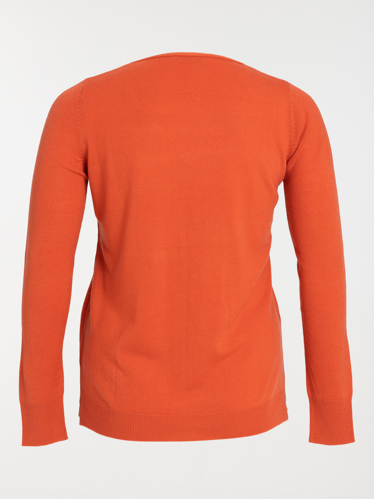 Pull paprika col V grande taille femme