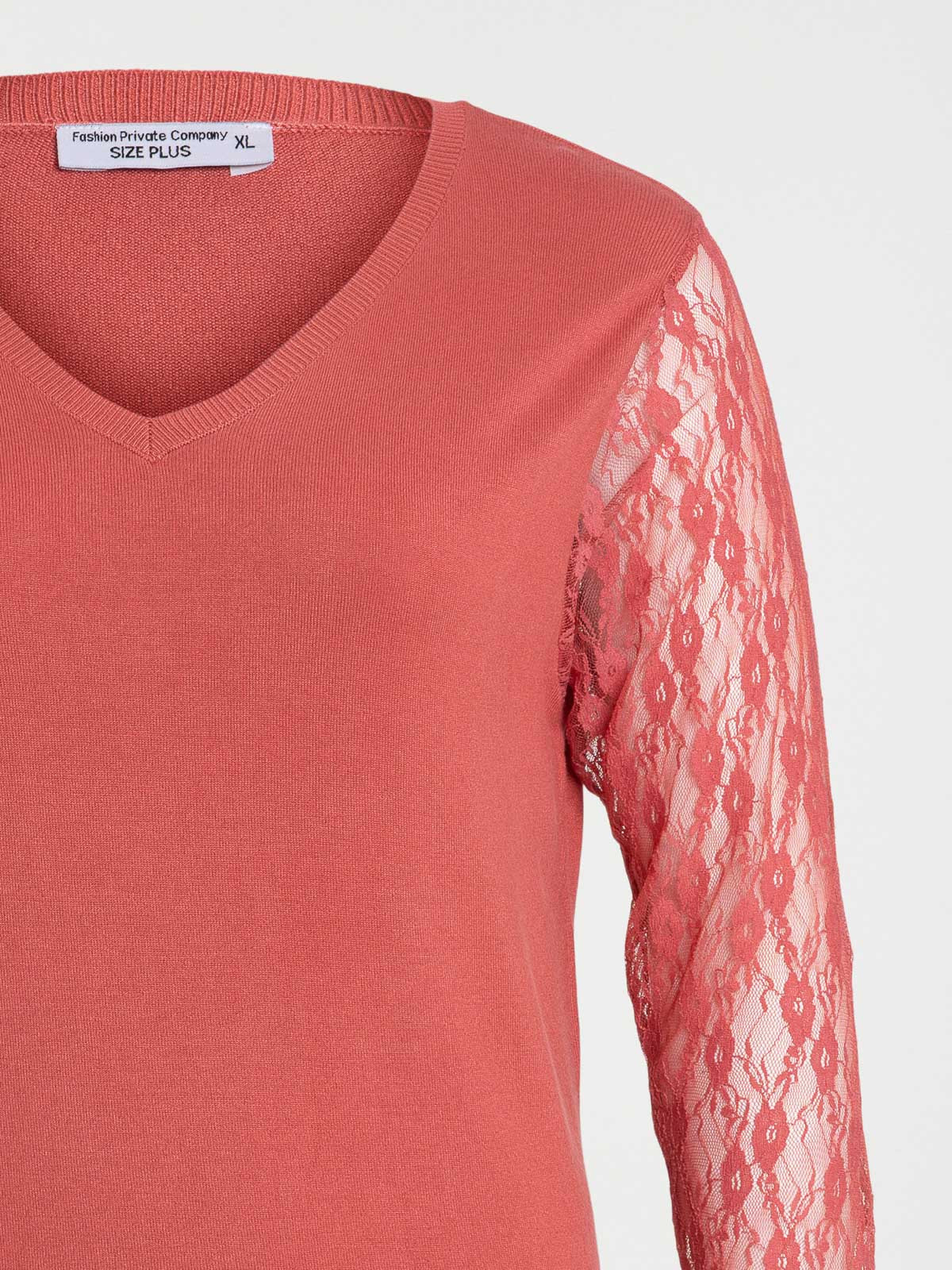 Pull orange minéral grande taille femme Pull orange minéral grande taille femme