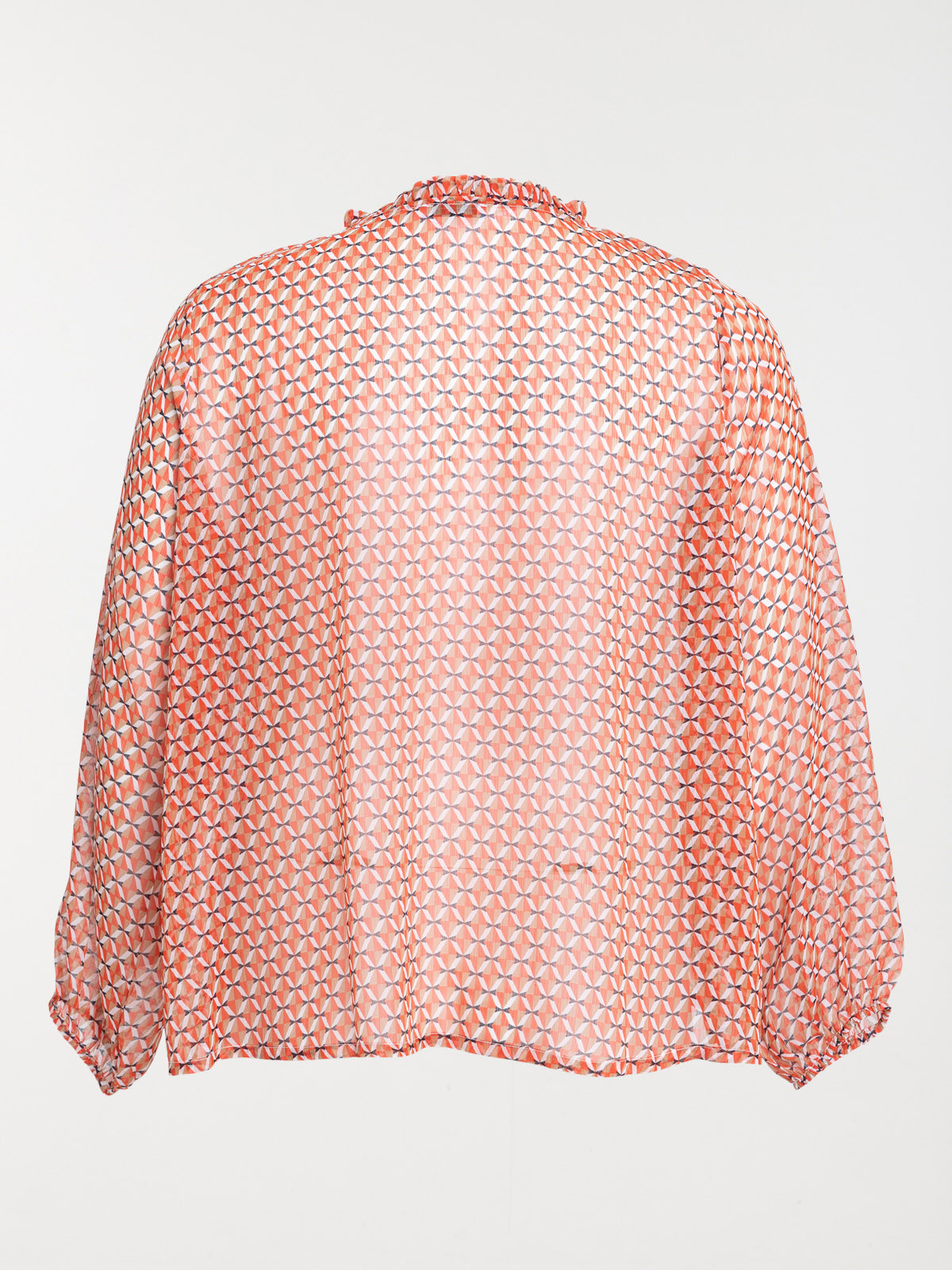 Chemise voile fleuri grande taille femme