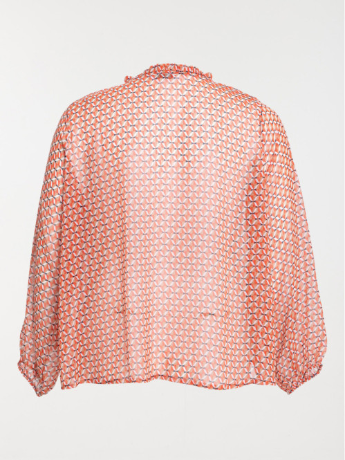 Blouse voile fleuri grande...