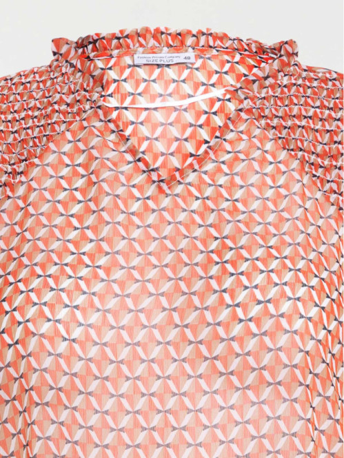 Blouse voile fleuri grande...