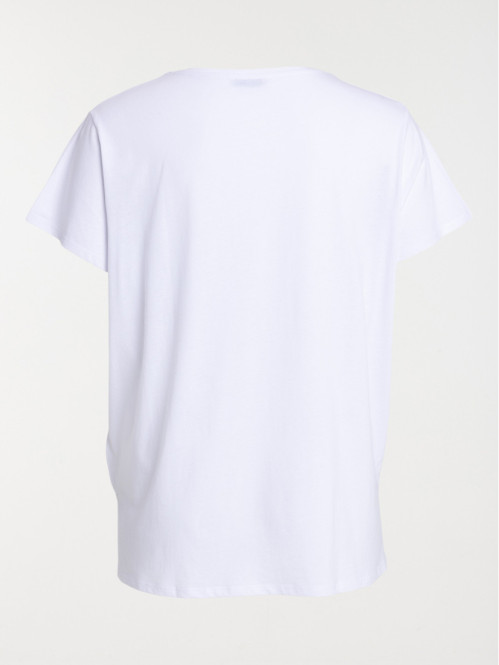 Tee-shirt blanc grande...