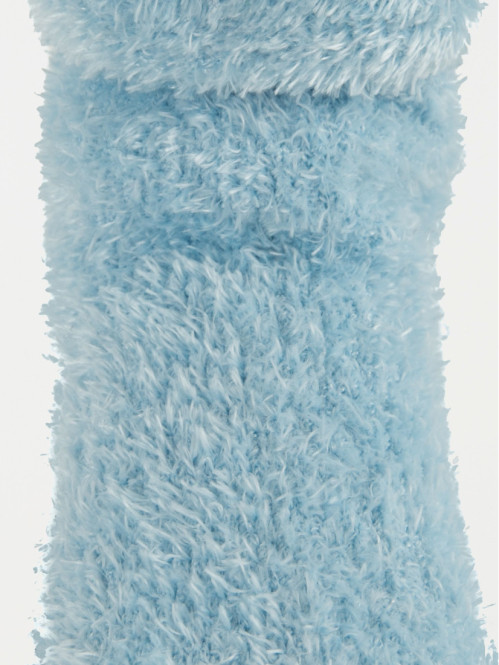 Chaussettes doudou bleu bébé Chaussettes doudou bleu bébé