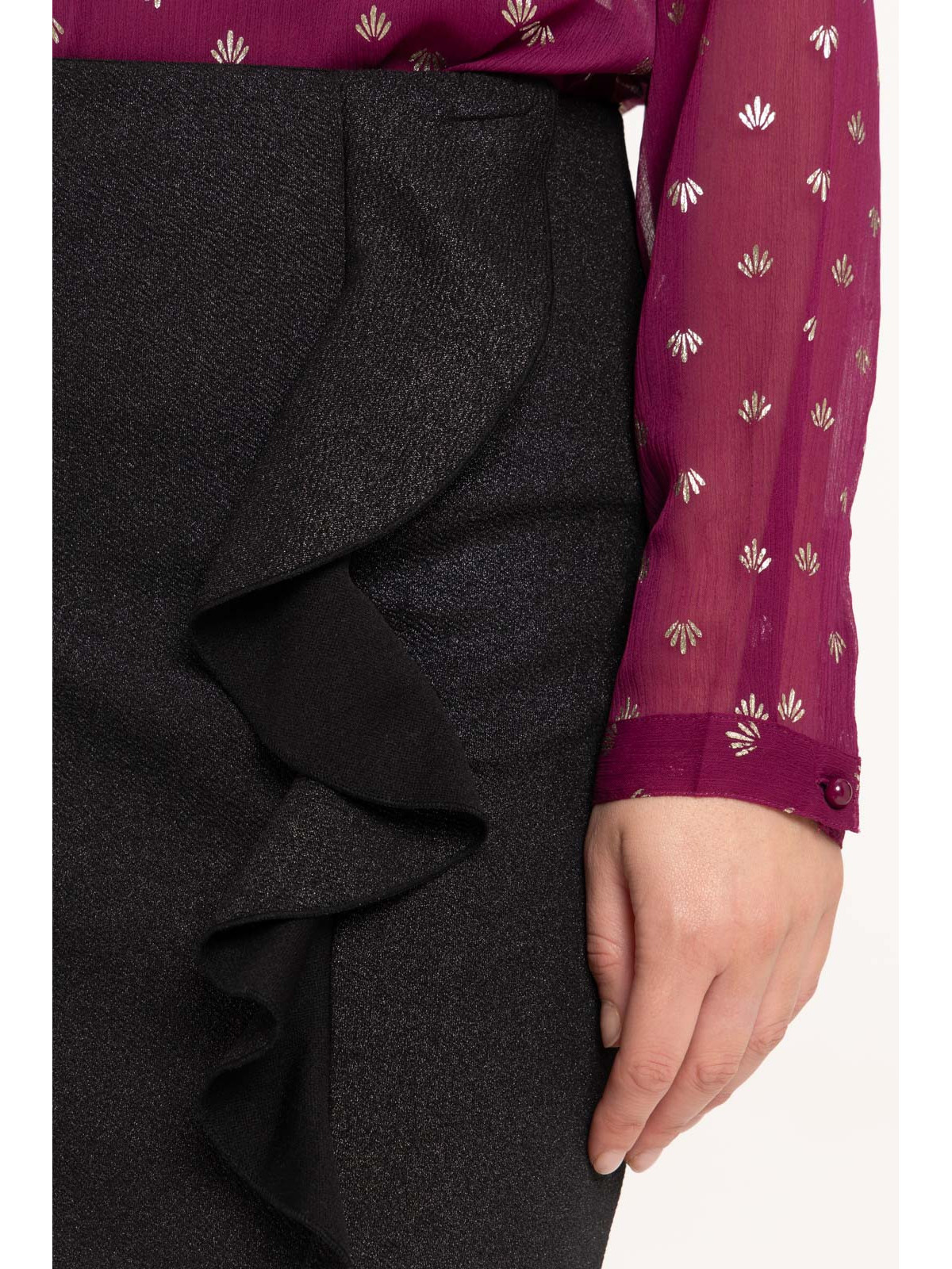 Jupe à paillettes noire femme Jupe à paillettes noire femme