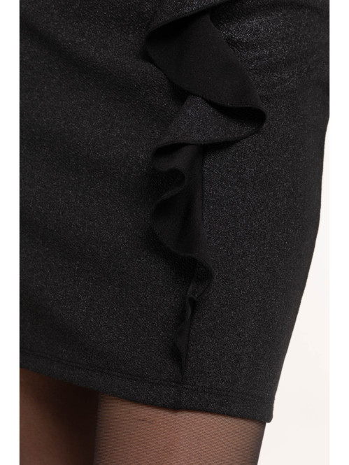 Jupe à paillettes noire femme Jupe à paillettes noire femme