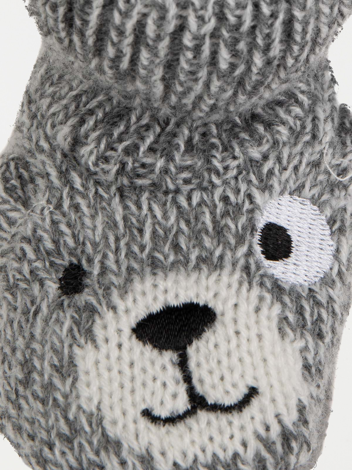 Chaussons ours gris bébé Chaussons ours gris bébé