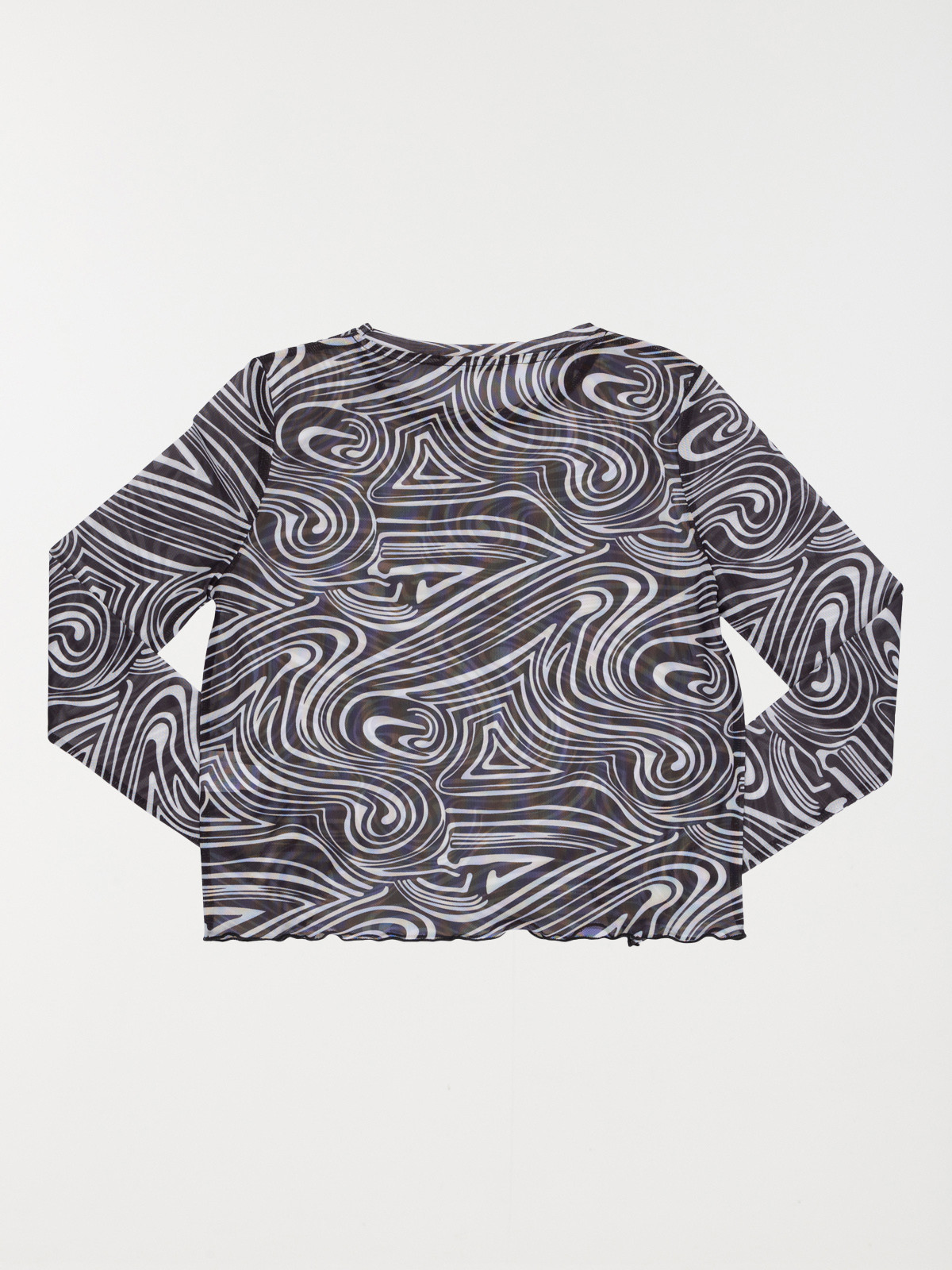 Tee-shirt résille imprimé fille (XXS-M)