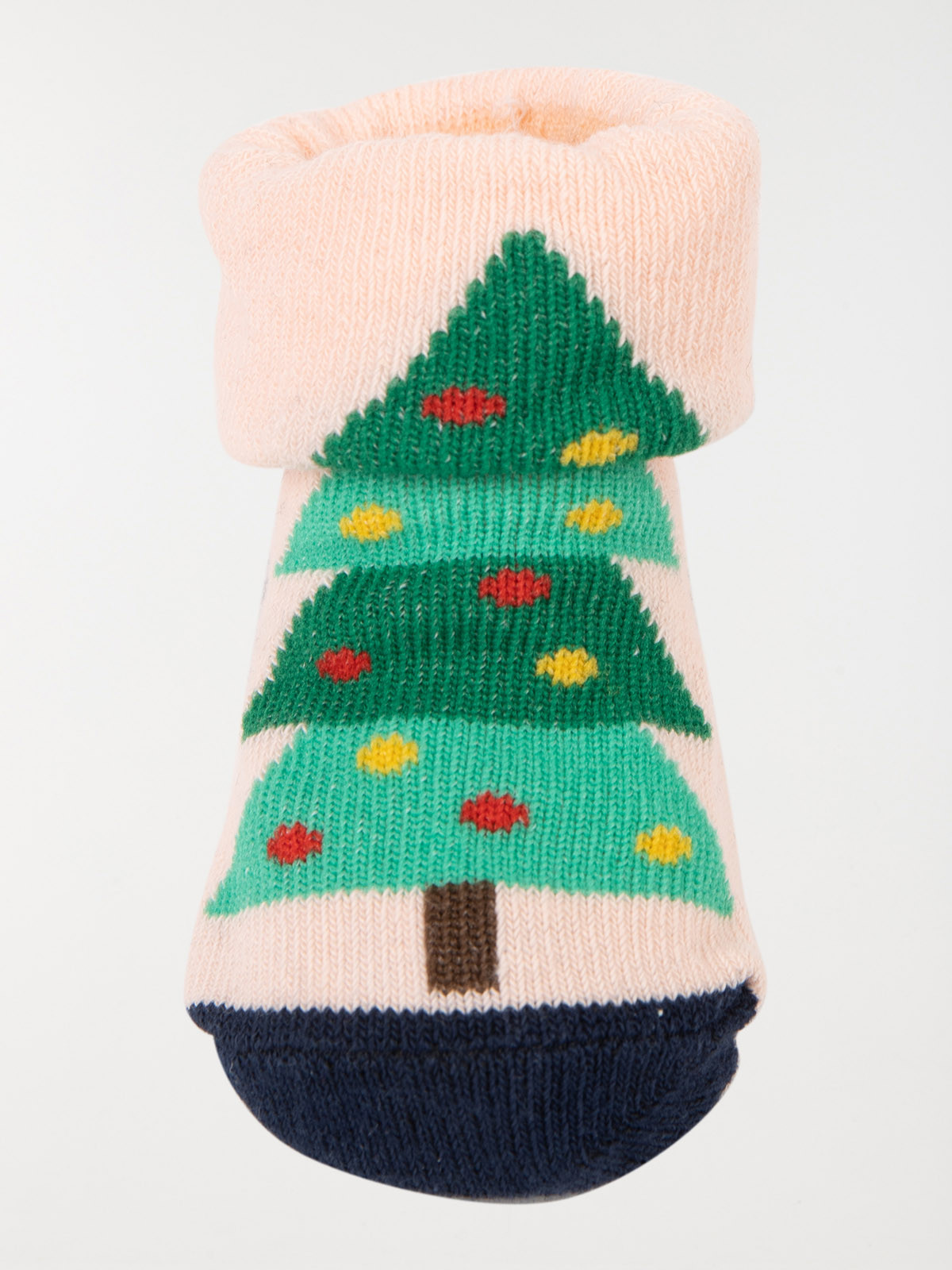 Chaussettes de Noël sapin rose bébé Chaussettes de Noël sapin rose bébé