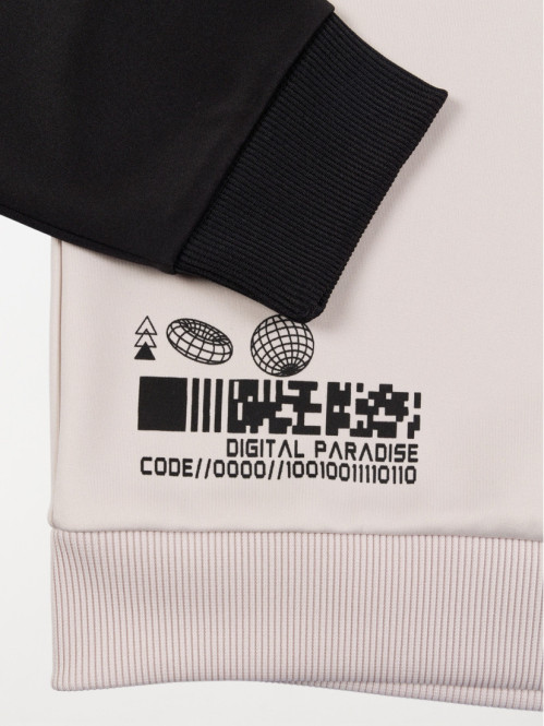 Sweat à capuche craie...