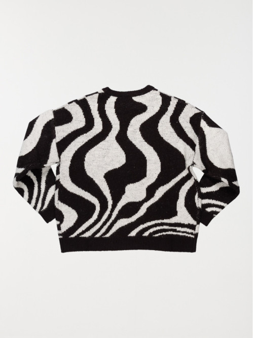Pull imprimé noir fille...
