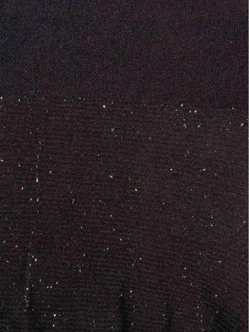 Collants noirs pailletés dorés fille Collants noirs pailletés dorés fille