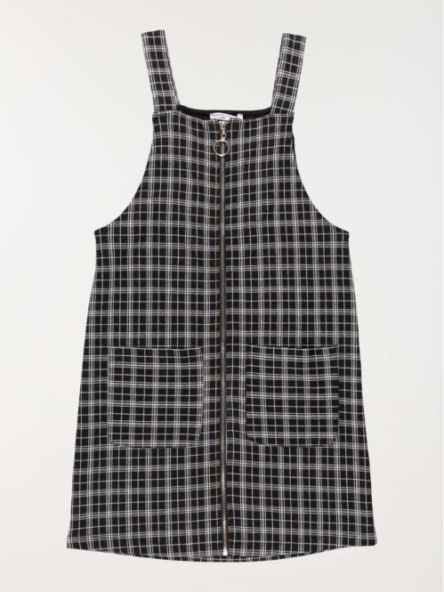 Robe salopette à carreaux fille (XXS-M)