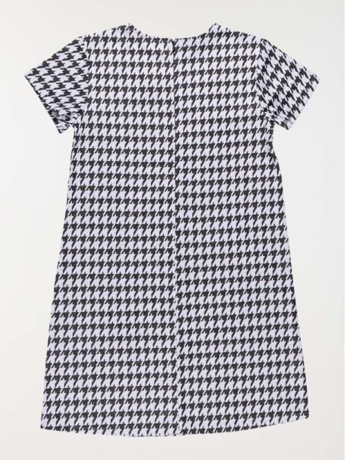 Robe pied de poule noir...