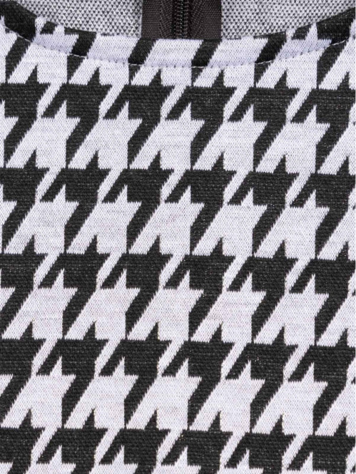 Robe pied de poule noir...