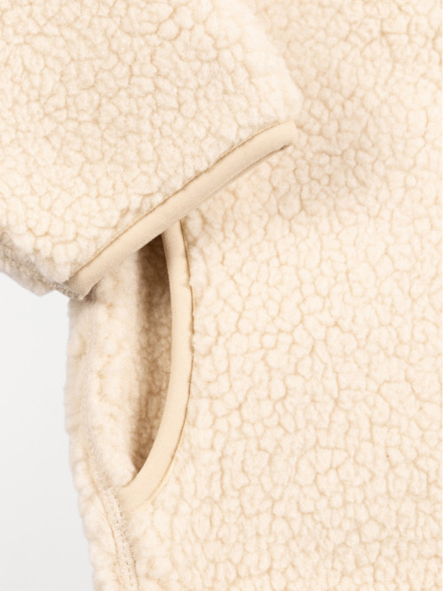 Veste douce sherpa beige fille (XXS-M) Veste douce sherpa beige fille (XXS-M)