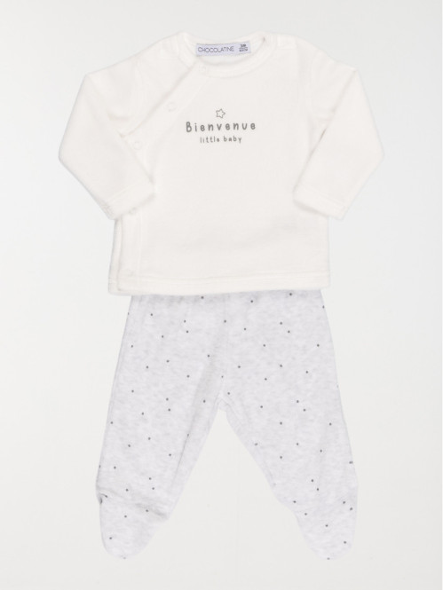 Pyjama naissance 2 pièces bébé (0-9M)
