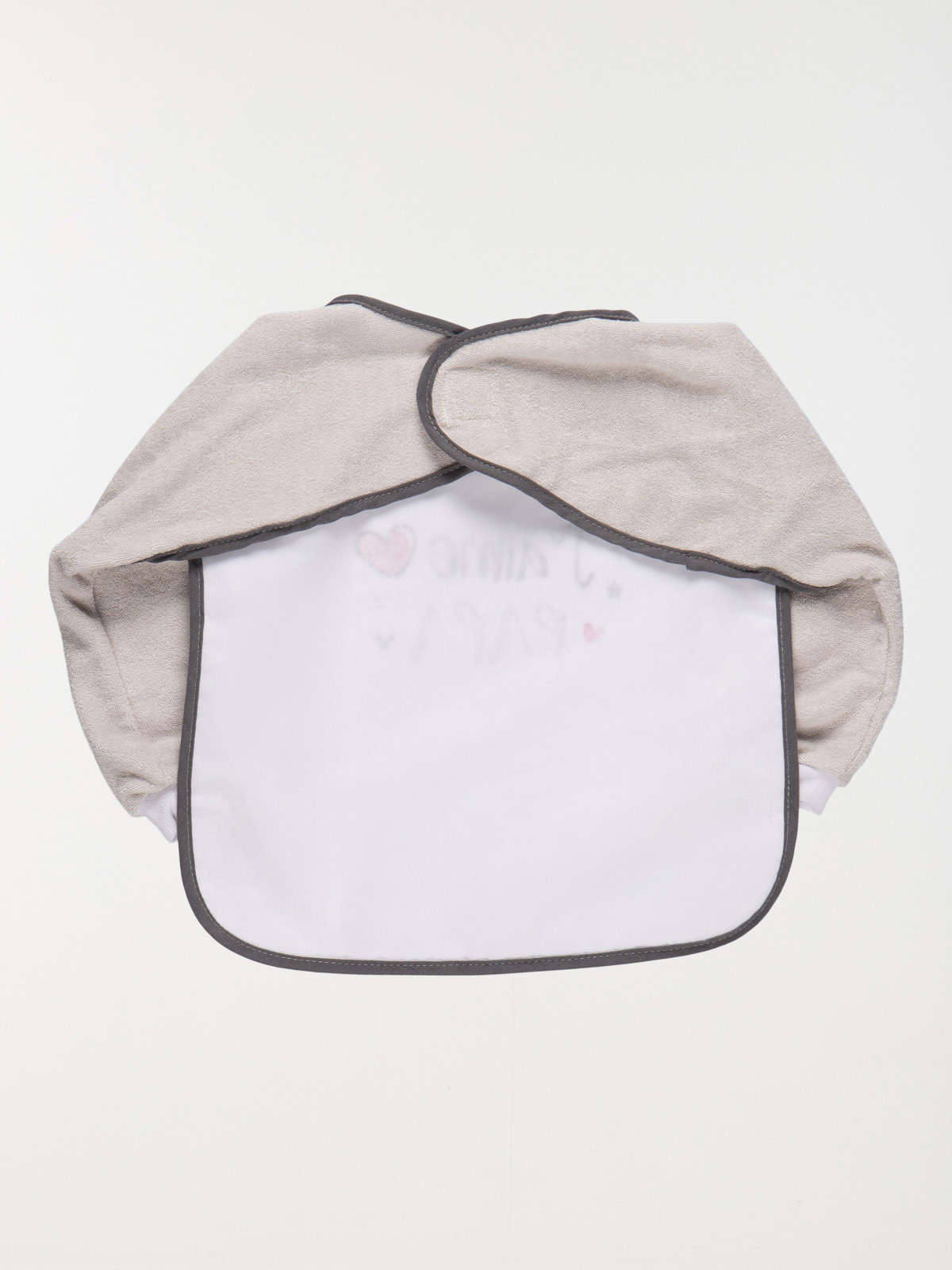 Bavoir manches longues j'aime papa bébé Bavoir manches longues j'aime papa bébé