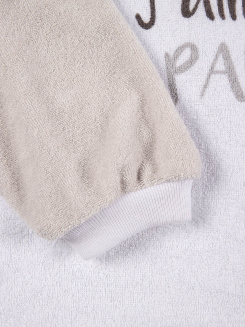 Bavoir manches longues j'aime papa bébé Bavoir manches longues j'aime papa bébé