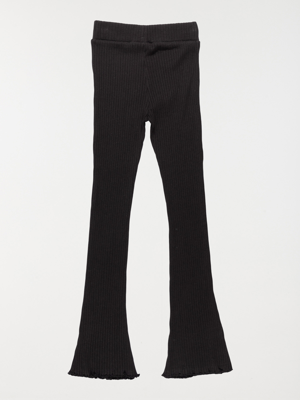 Legging évasé côtelé fille noir (XXS-M)