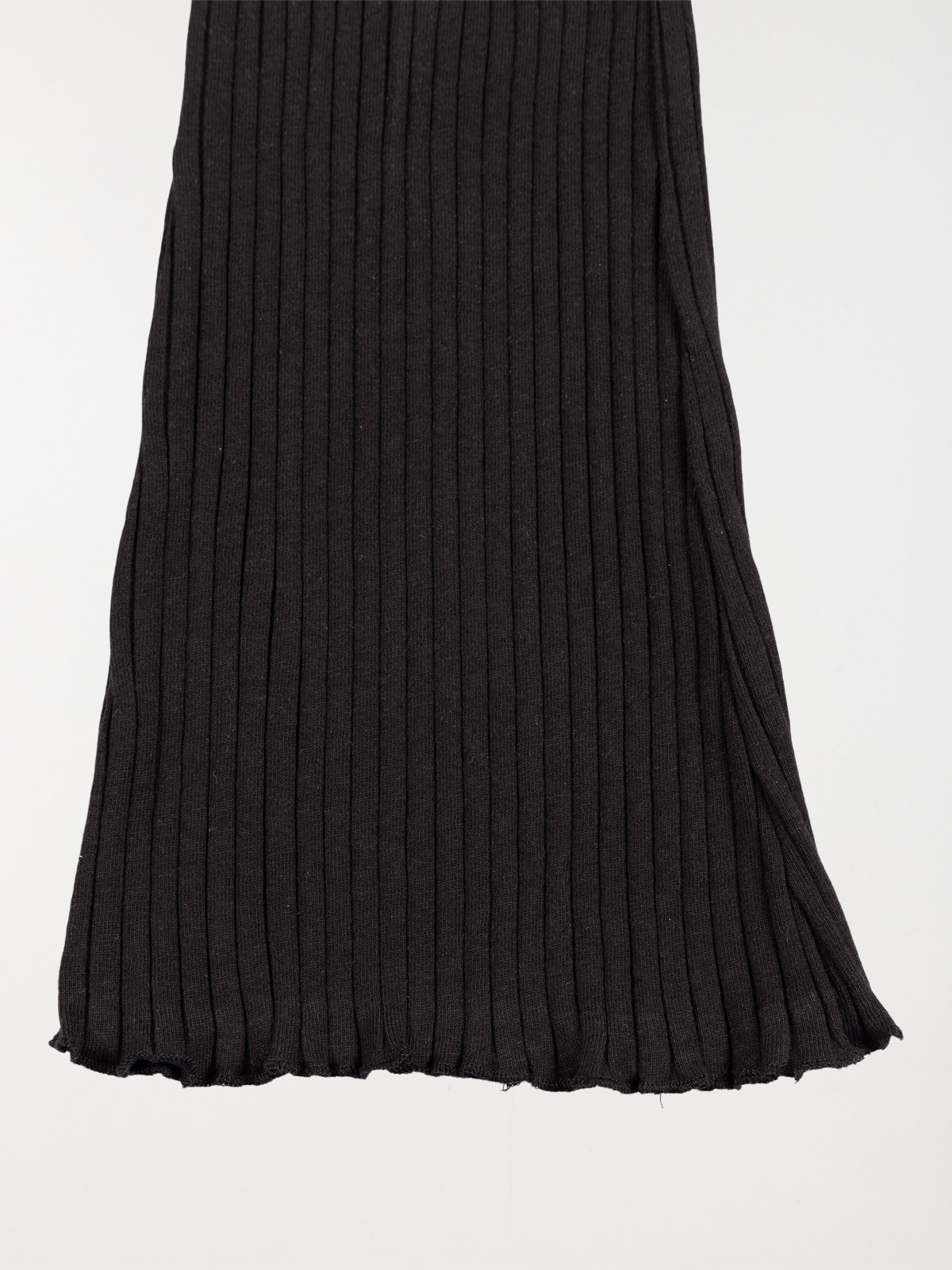 Legging évasé côtelé fille noir (XXS-M)