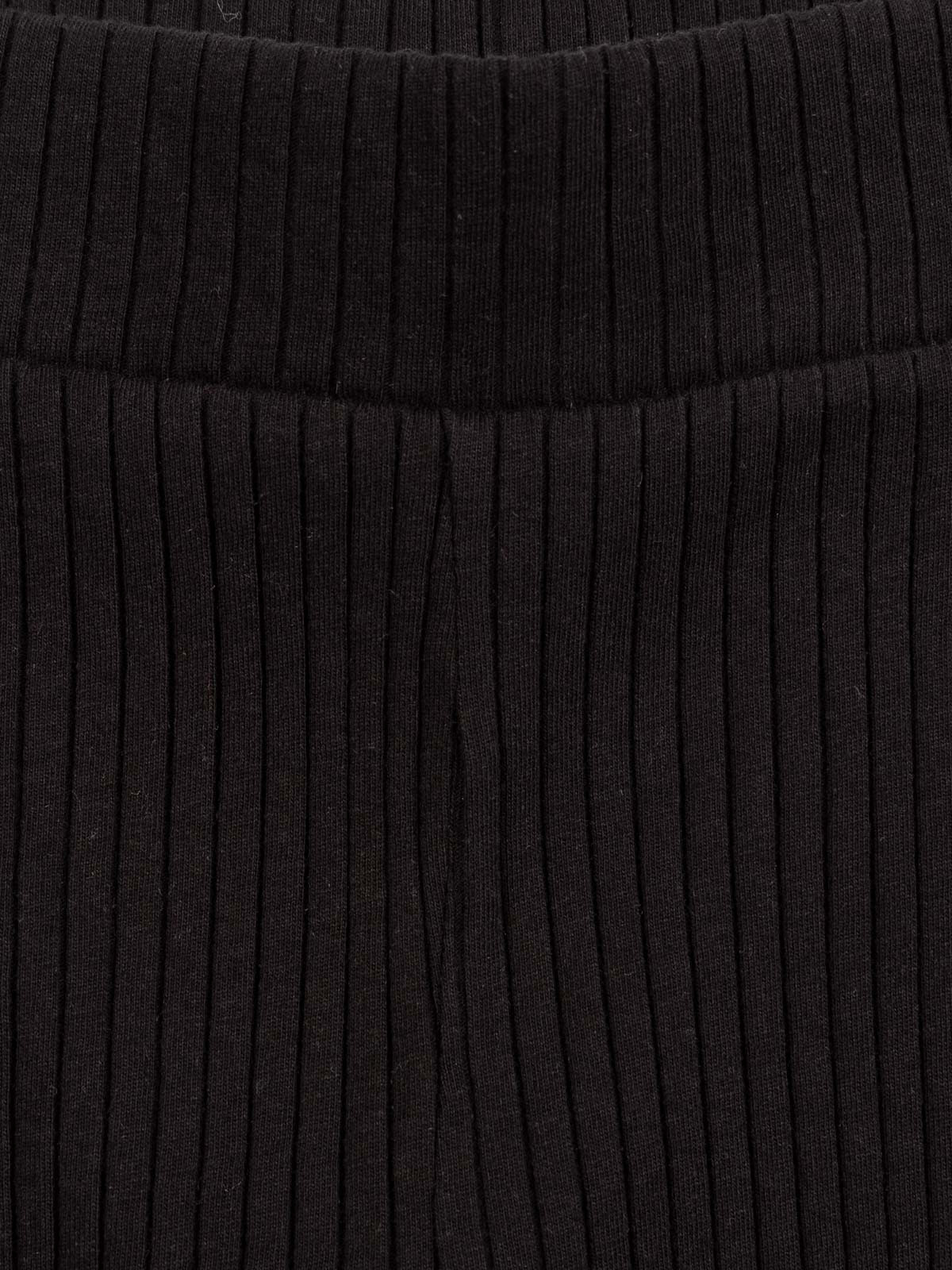 Legging évasé côtelé fille noir (XXS-M)