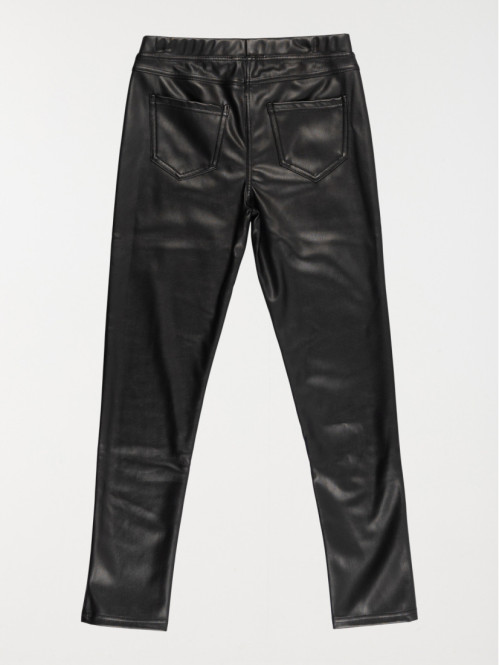 Legging uni noir fille (XXS-M)