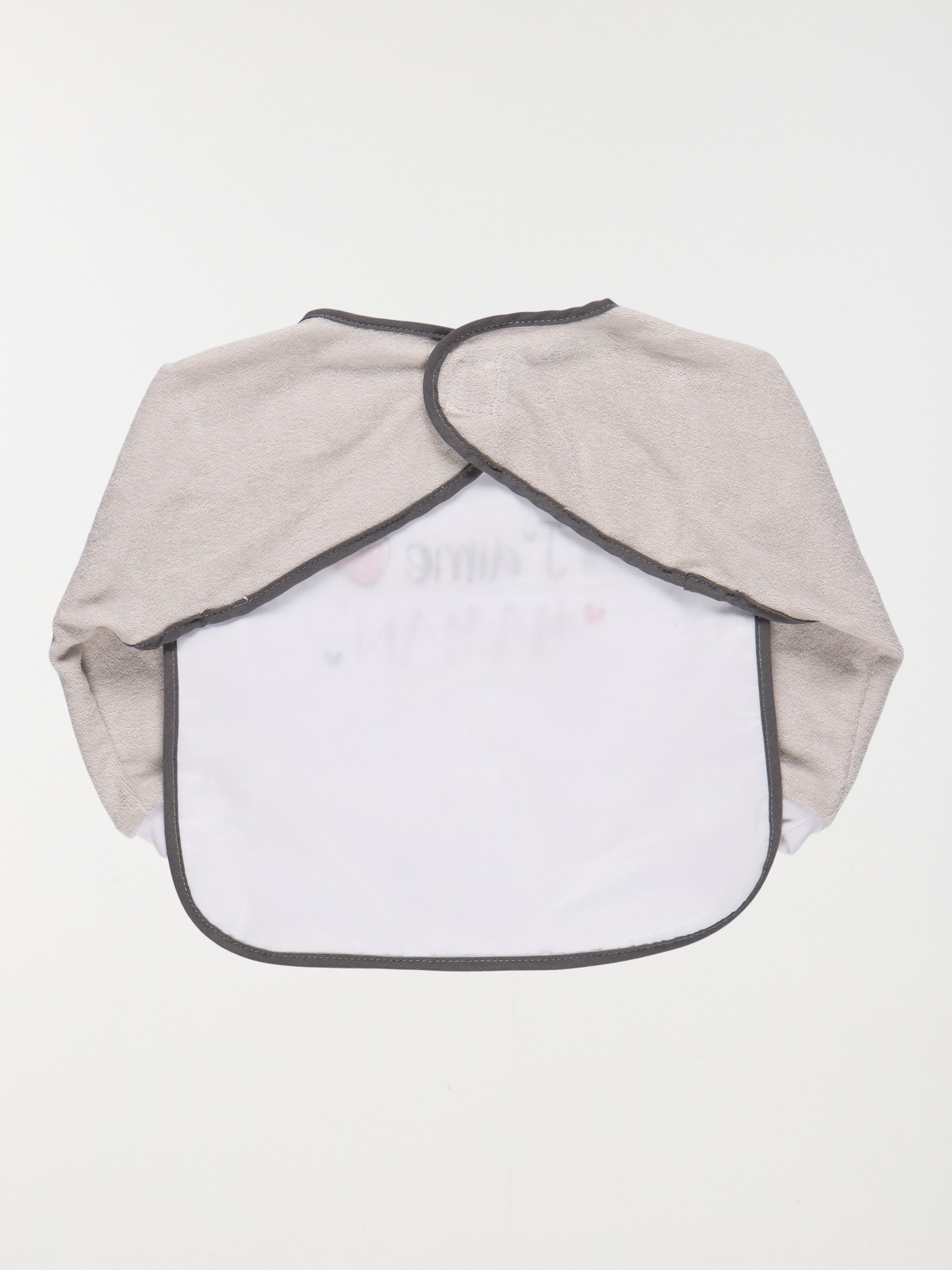 Bavoir manches longues j'aime maman bébé Bavoir manches longues j'aime maman bébé