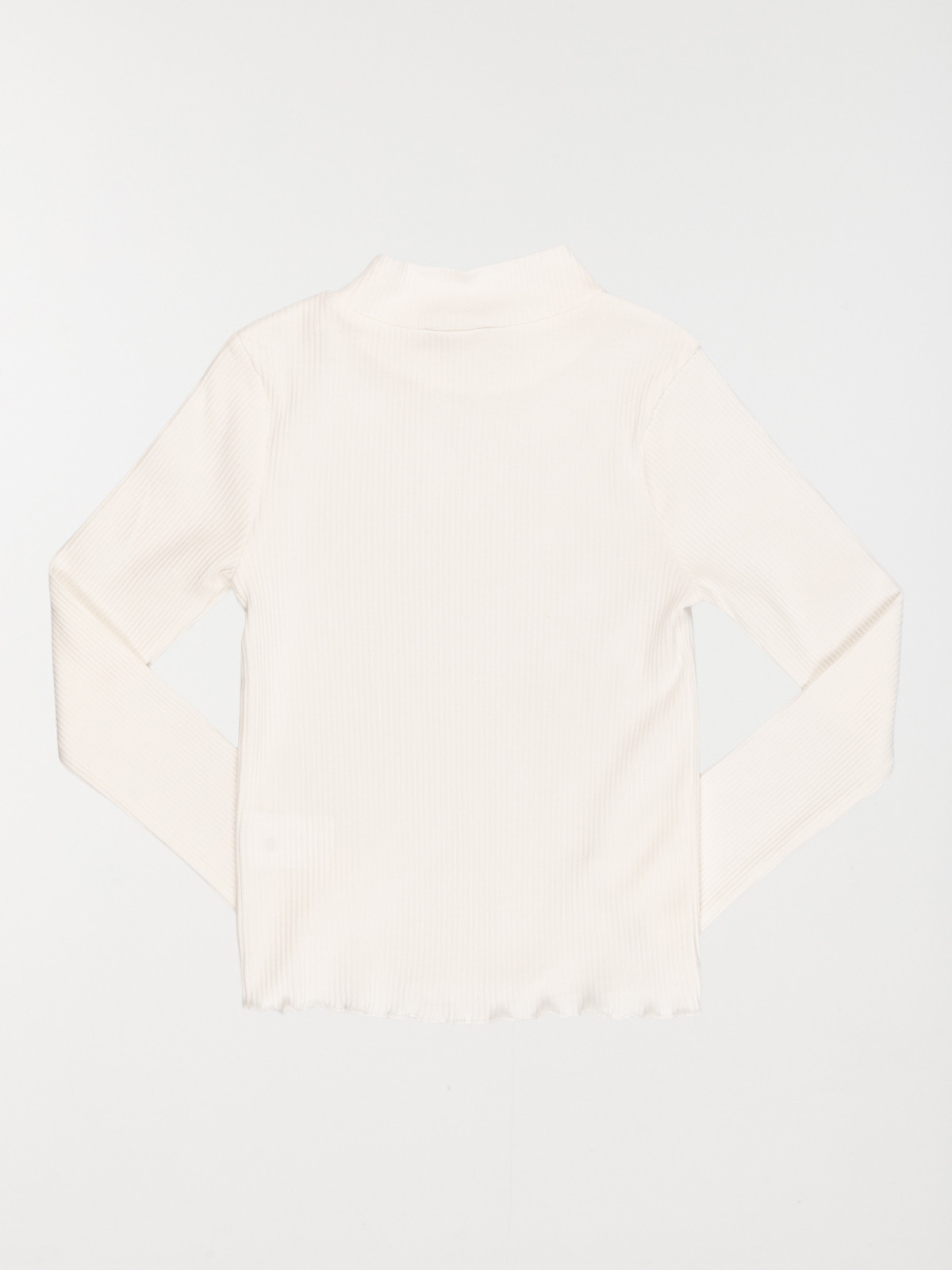Tee-shirt col montant écru fille (3-12A) Tee-shirt col montant écru fille (3-12A)