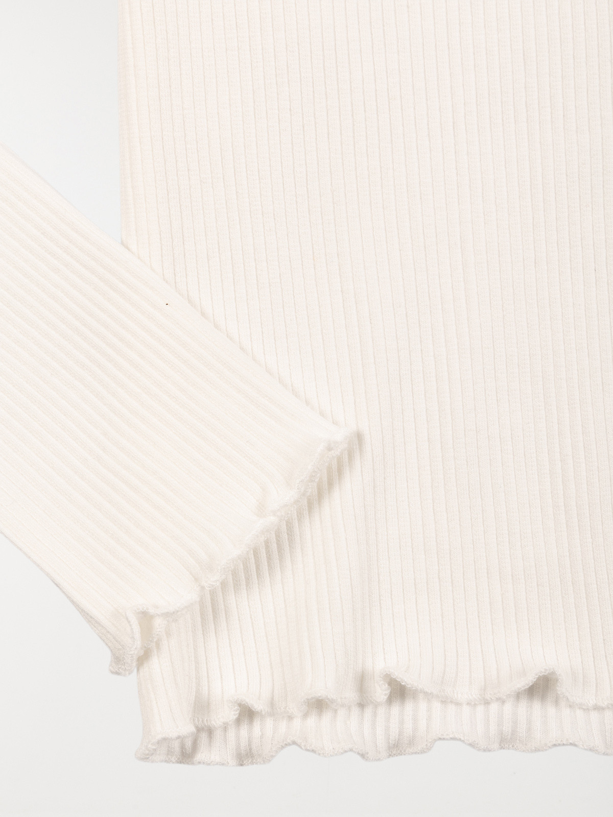 Tee-shirt col montant écru fille (3-12A) Tee-shirt col montant écru fille (3-12A)