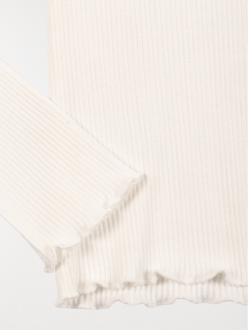 Tee-shirt col montant écru...