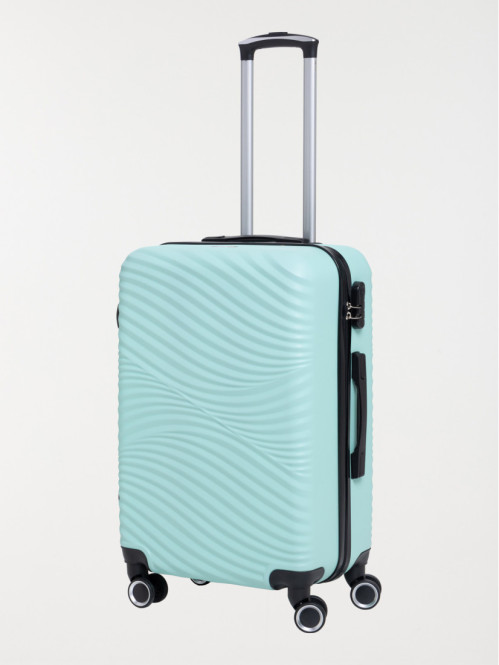 Valise rigide verte à roulettes Valise rigide verte à roulettes