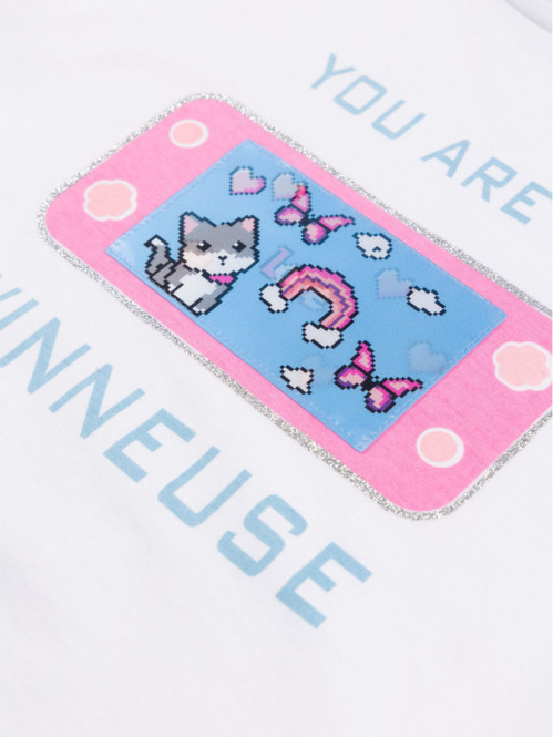 Tee-shirt jeu vidéo fille...