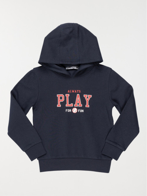 Sweat capuche baseball garçon (3-12A)