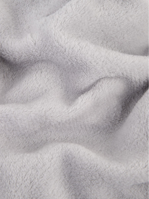 Plaid uni gris 100 x 80 cm...