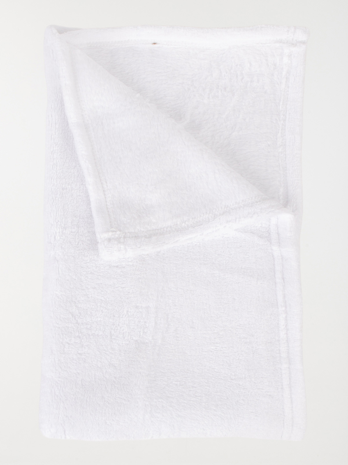 Plaid uni blanc 100 x 80 cm bébé