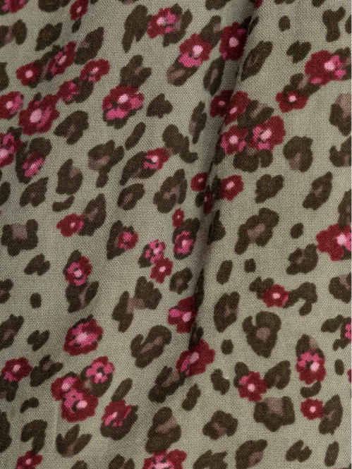 Jupe imprimée vert camou...