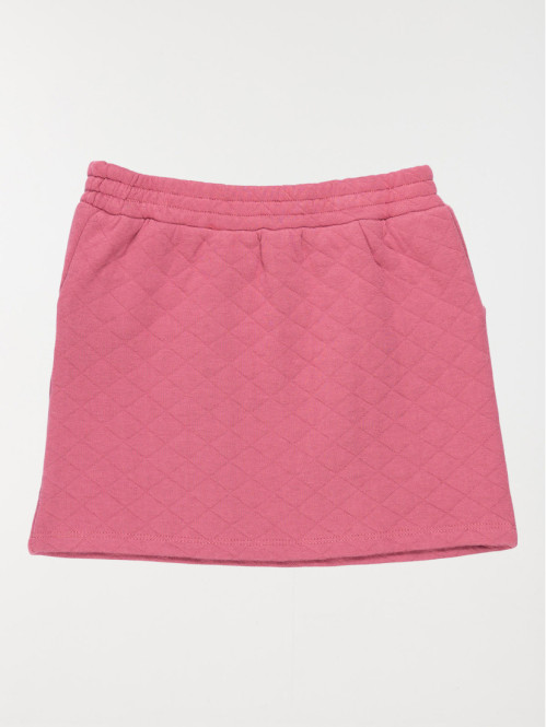 Jupe matelassée aubergine fille (3-12A)