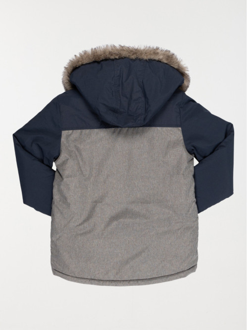 Manteau gris chiné garçon (3-12A)