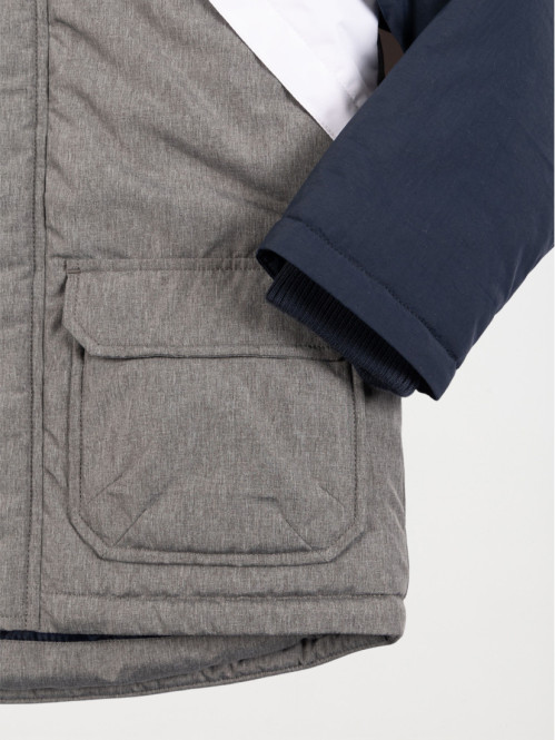 Manteau gris chiné garçon (3-12A)