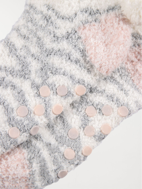 Lot 2 paires chaussettes pompons fille