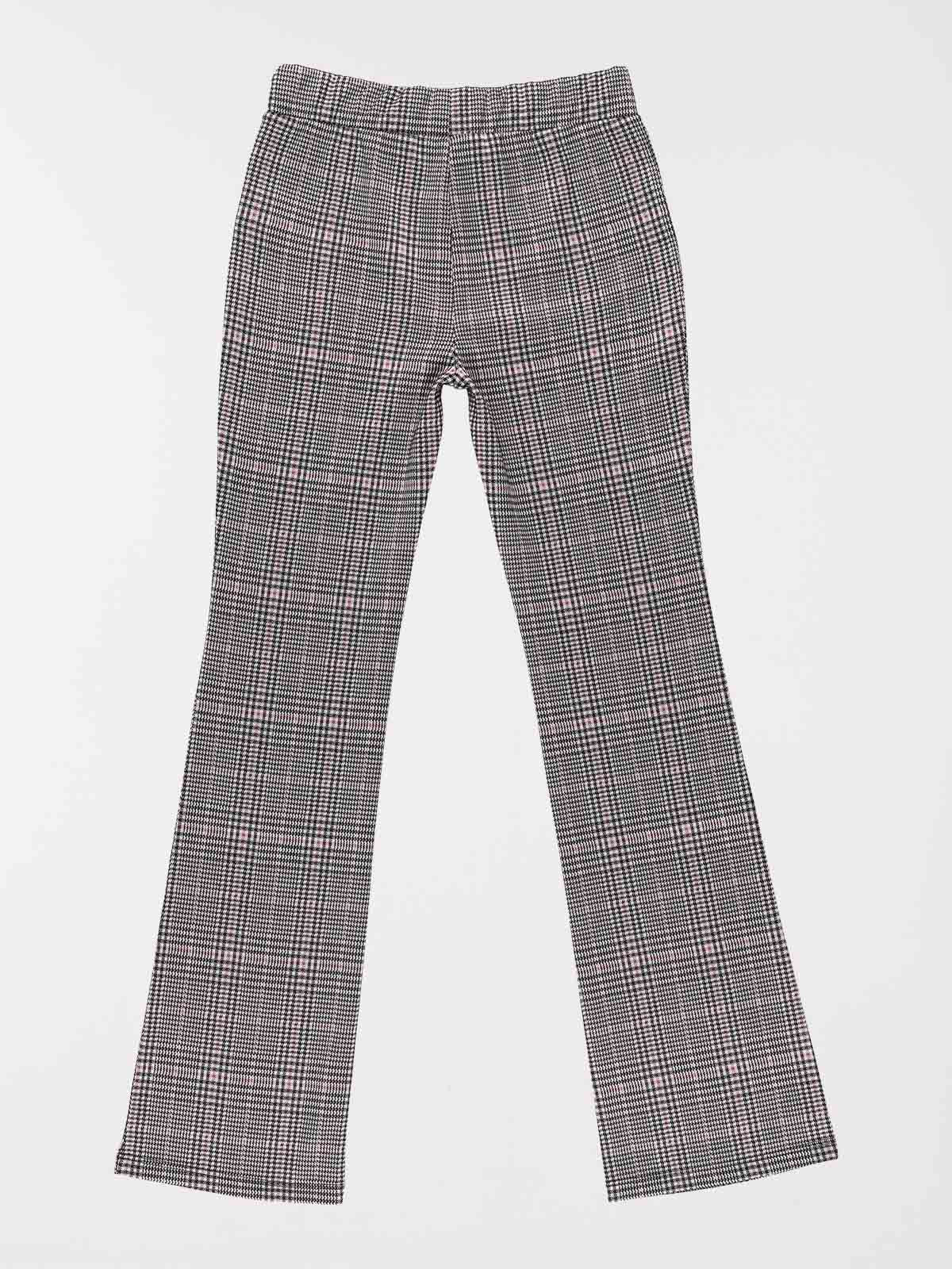 Pantalon évasé à carreaux fille (3-12A) Pantalon évasé à carreaux fille (3-12A)