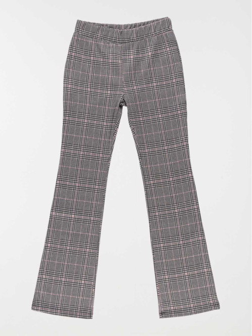 Pantalon évasé à carreaux fille (3-12A)