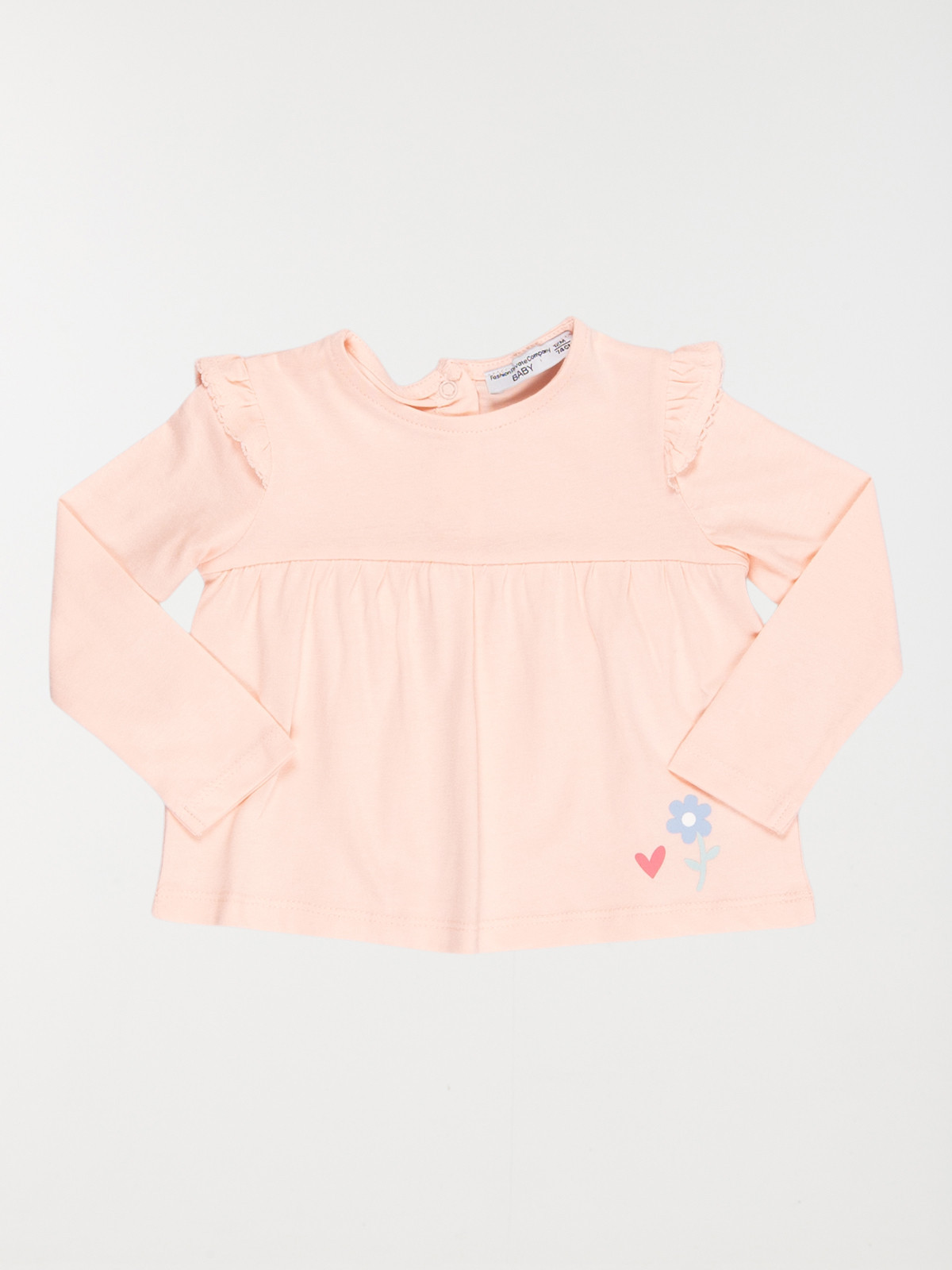 T-shirt volants épaules fille (3-36M)