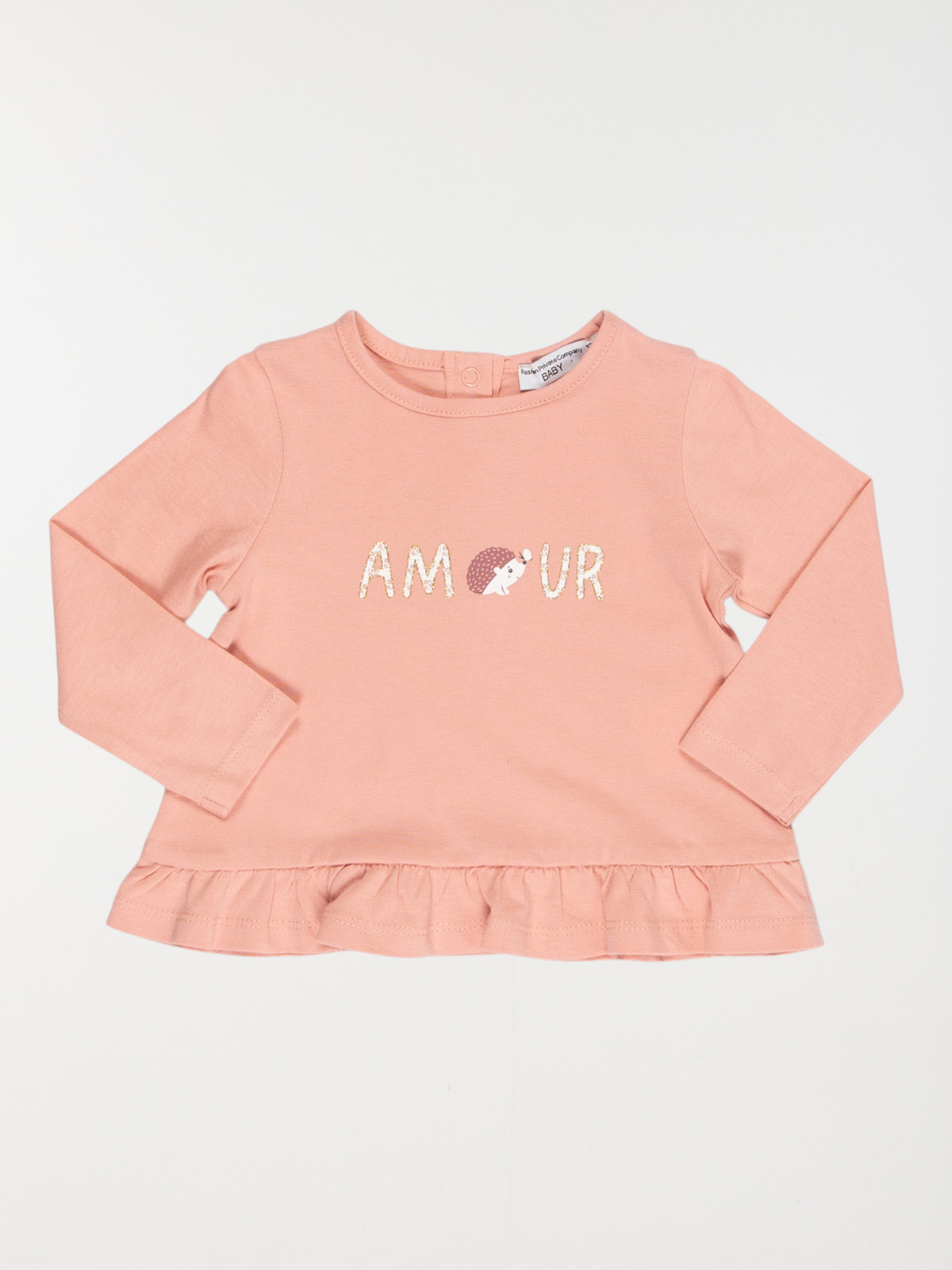 Tee-shirt amour fille (3-36M)