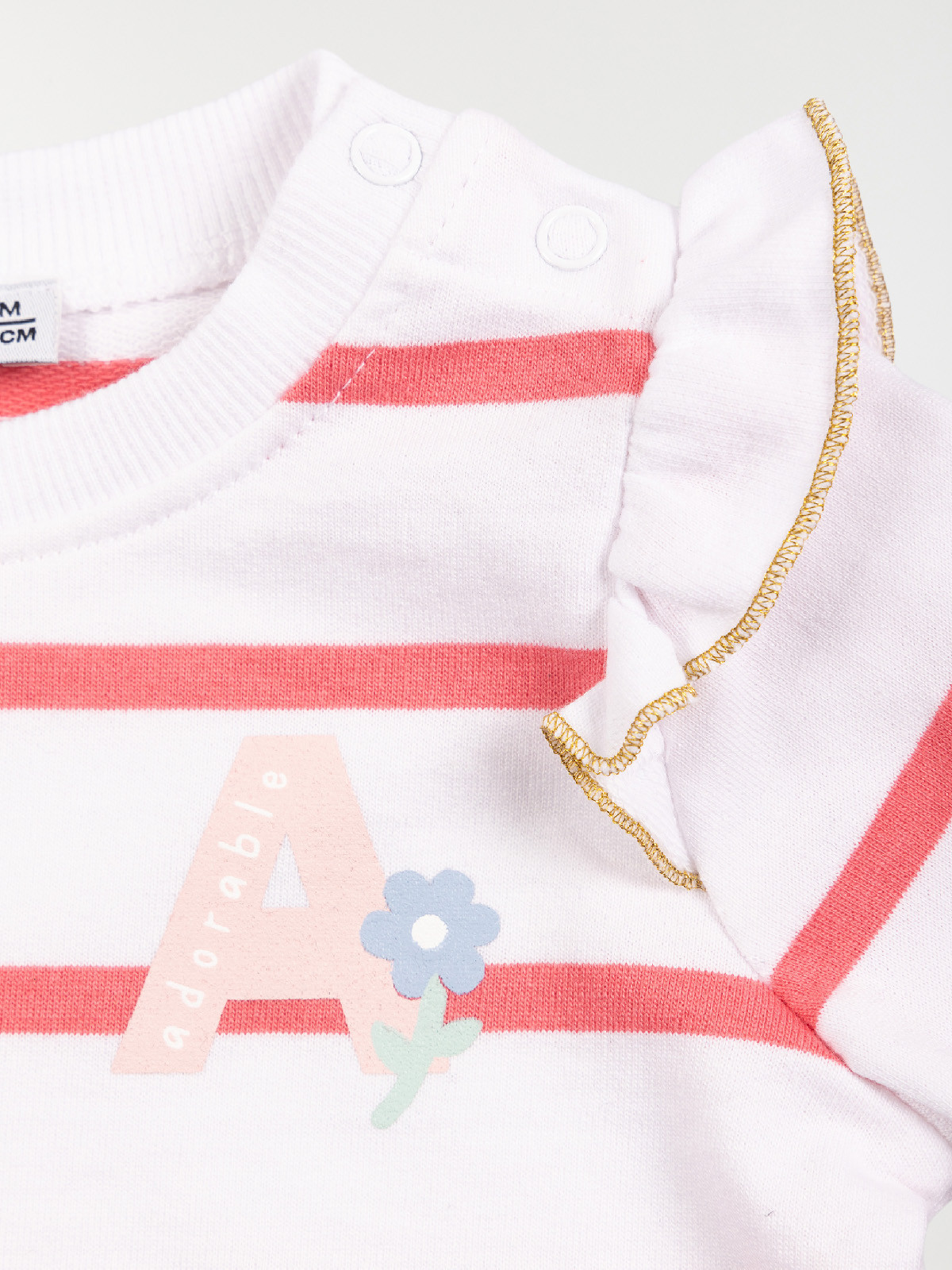 Sweat rayé adorable fille (3-36M) Sweat rayé adorable fille (3-36M)